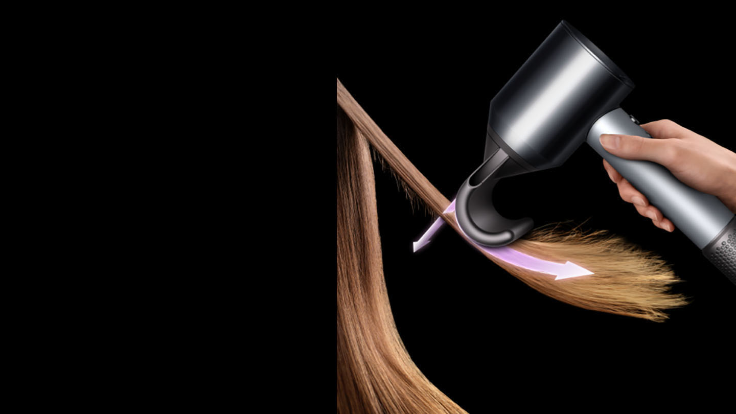 Heat control on the Dyson Supersonic™ professional hair dryer
